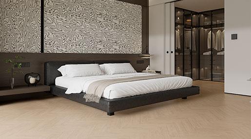 狂喜！被这木纹砖拯救了我的极简冷淡风卧室~